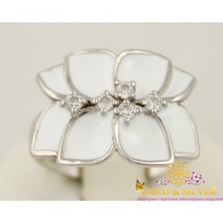 Серебряное кольцо 925 проба с эмалью 10174еб Gold & Silver, Украина